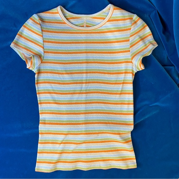 Y2K Baby Tee Vintage Ribbed - Picture 7 of 8